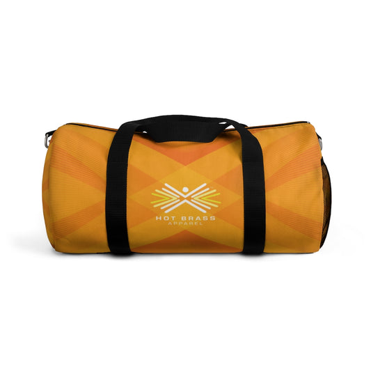 Hot Brass Graphic Duffel Bag – "Burn Bright"