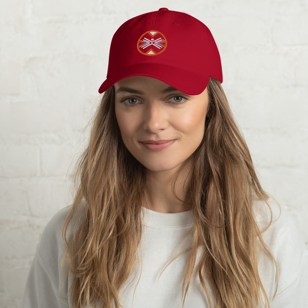 Gun Range Dad Hat with Round Badge