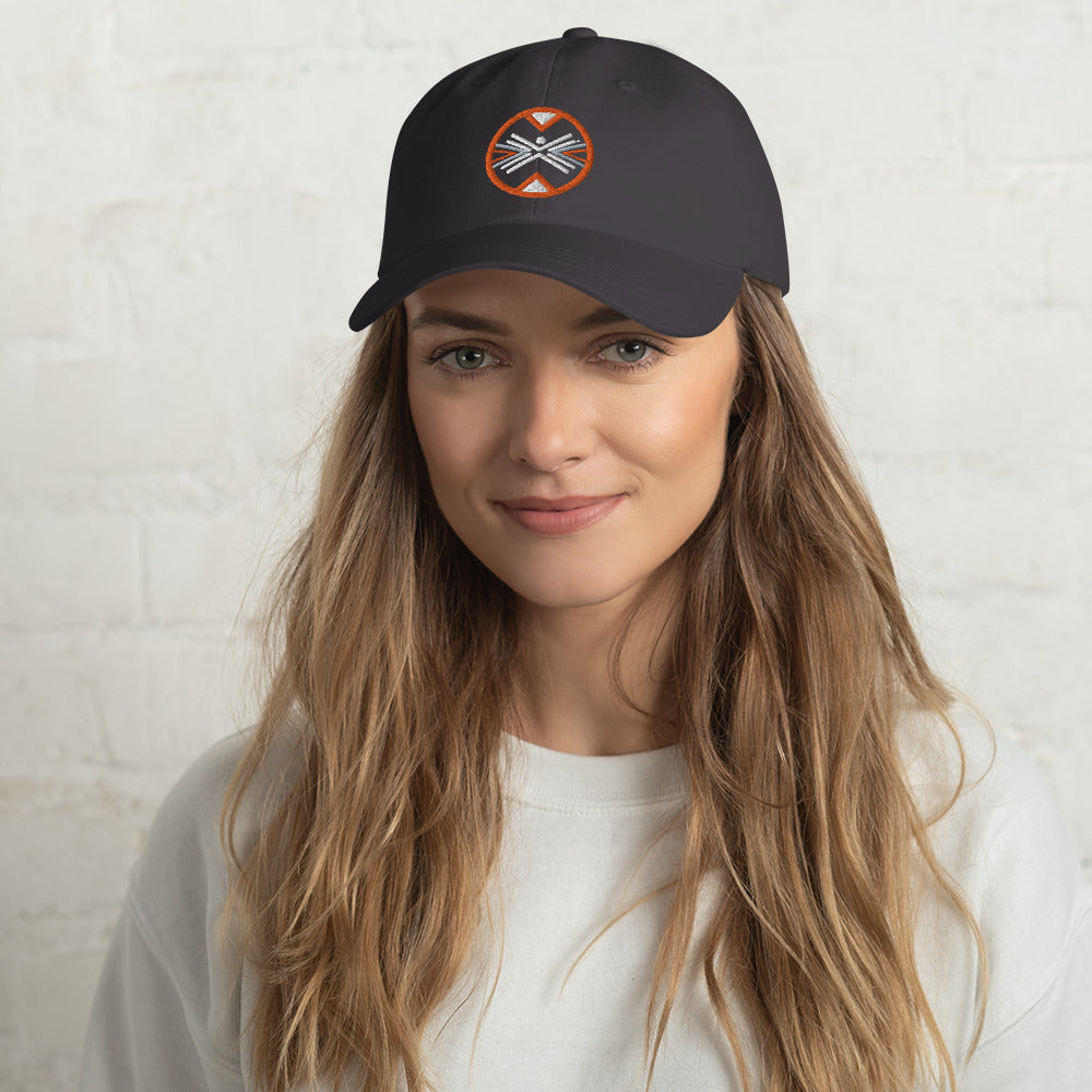 Gun Range Dad Hat with Round Badge
