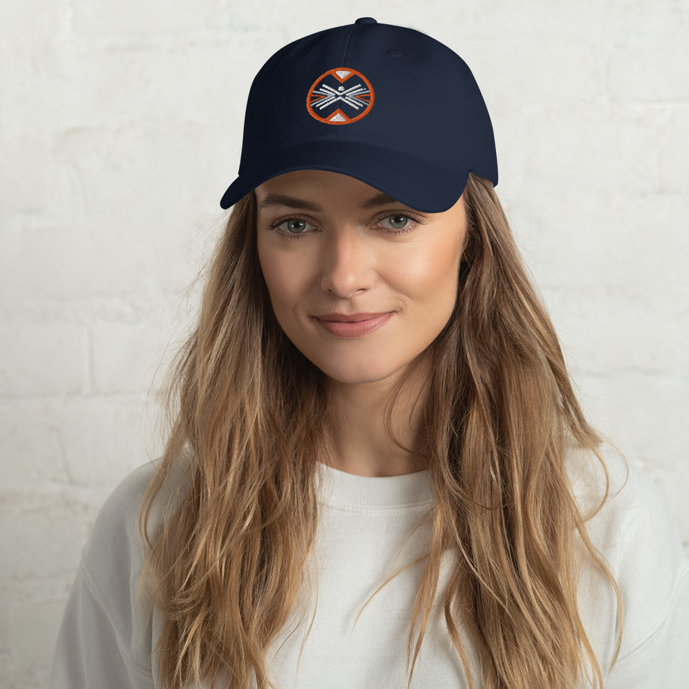 Gun Range Dad Hat with Round Badge