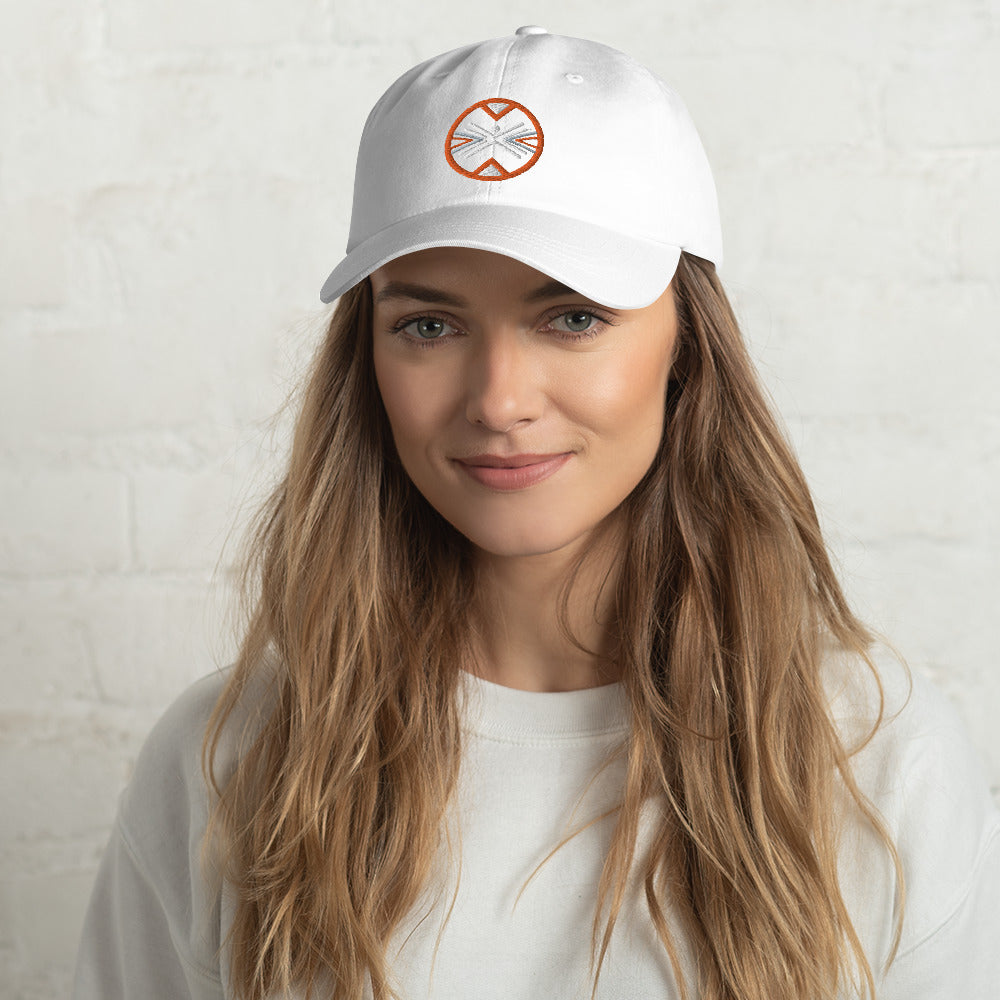 Gun Range Dad Hat with Round Badge