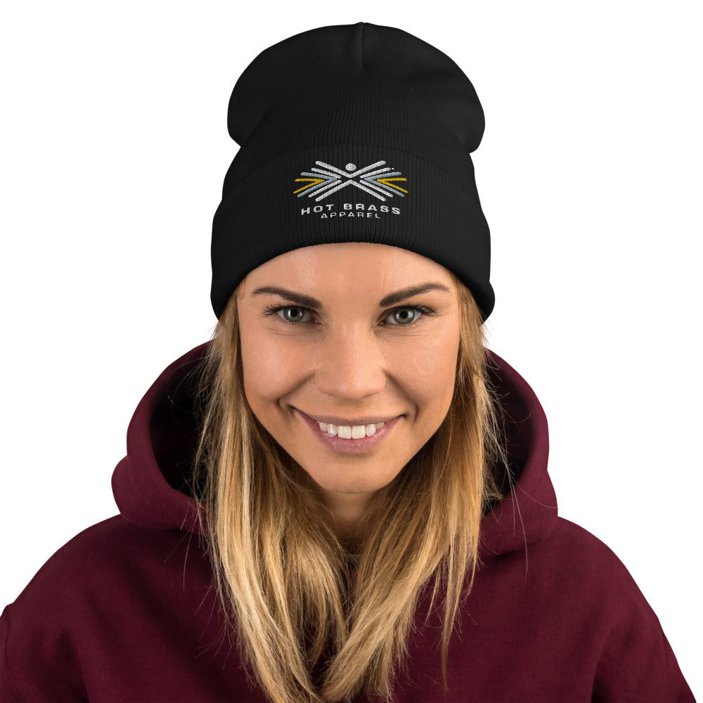 Gun Range Hot Brass Warm Logo Embroidered Beanie