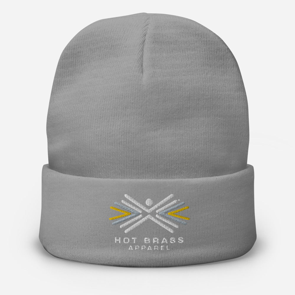 Gun Range Hot Brass Warm Logo Embroidered Beanie