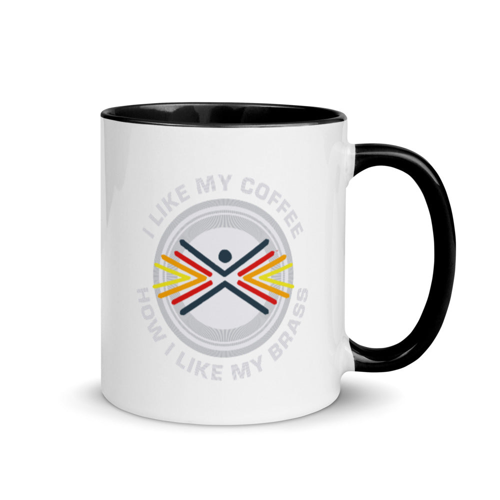 Hot Brass Apparel "Like My Coffee" Mug with Color Inside