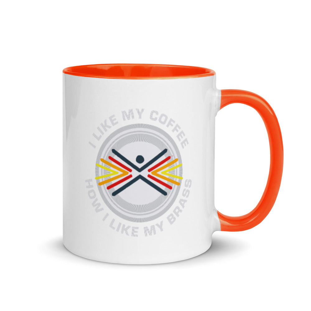 Hot Brass Apparel "Like My Coffee" Mug with Color Inside