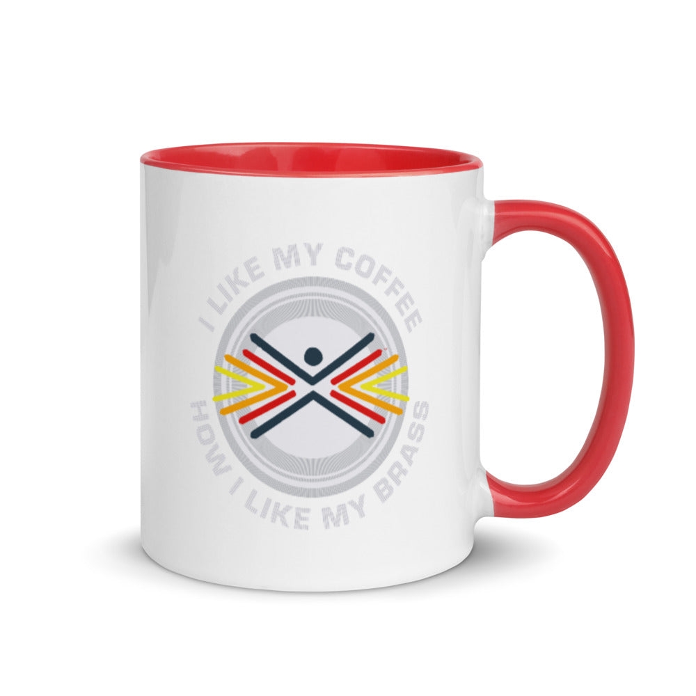 Hot Brass Apparel "Like My Coffee" Mug with Color Inside