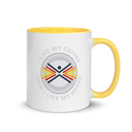 Hot Brass Apparel "Like My Coffee" Mug with Color Inside