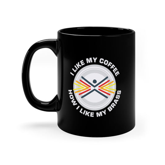 Hot Brass Apparel Black Coffee Mug, 11oz