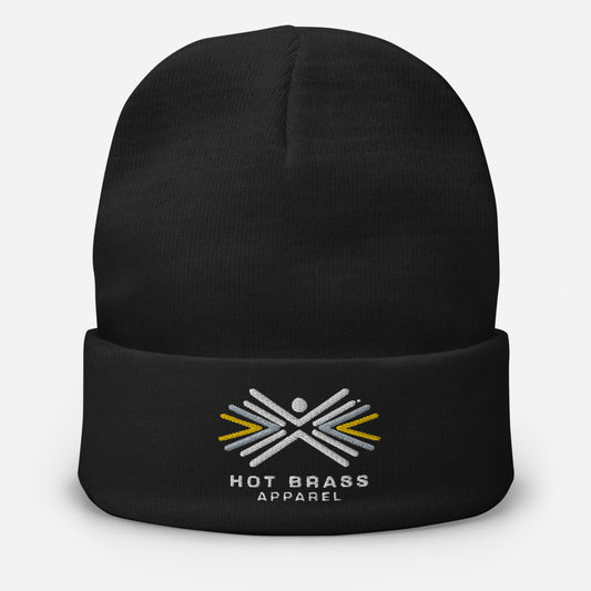 Gun Range Hot Brass Warm Logo Embroidered Beanie